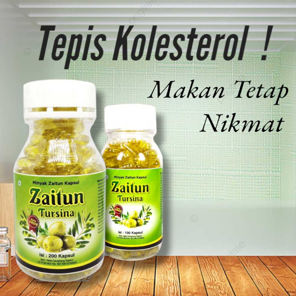 Minyak Zaitun tursina Kapsul  - Minyak Zaitun Kapsul - Isi 200 Kapsul
