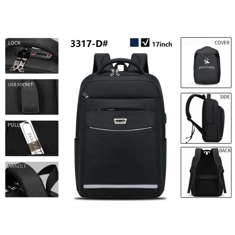tas ransel laptop polo land