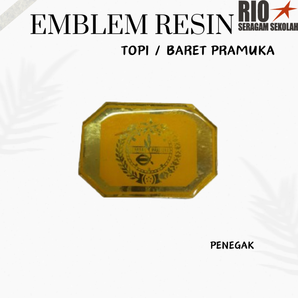 EMBLEM PENEGAK SIAGA RESIN/ PIN TOPI PRAMUKA/ EMBLEM BARET/ PIN TOPI PRAMUKA PUTRA PUTRI/ EMBLEM RES