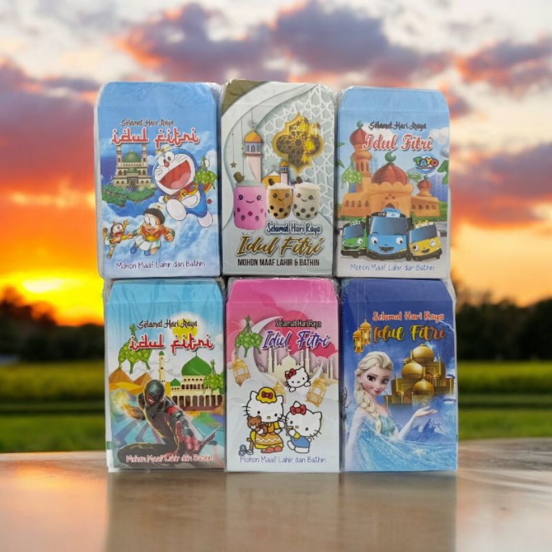 

AMPLOP LEBARAN IDUL FITRI motif kartoon isi 50 lembar
