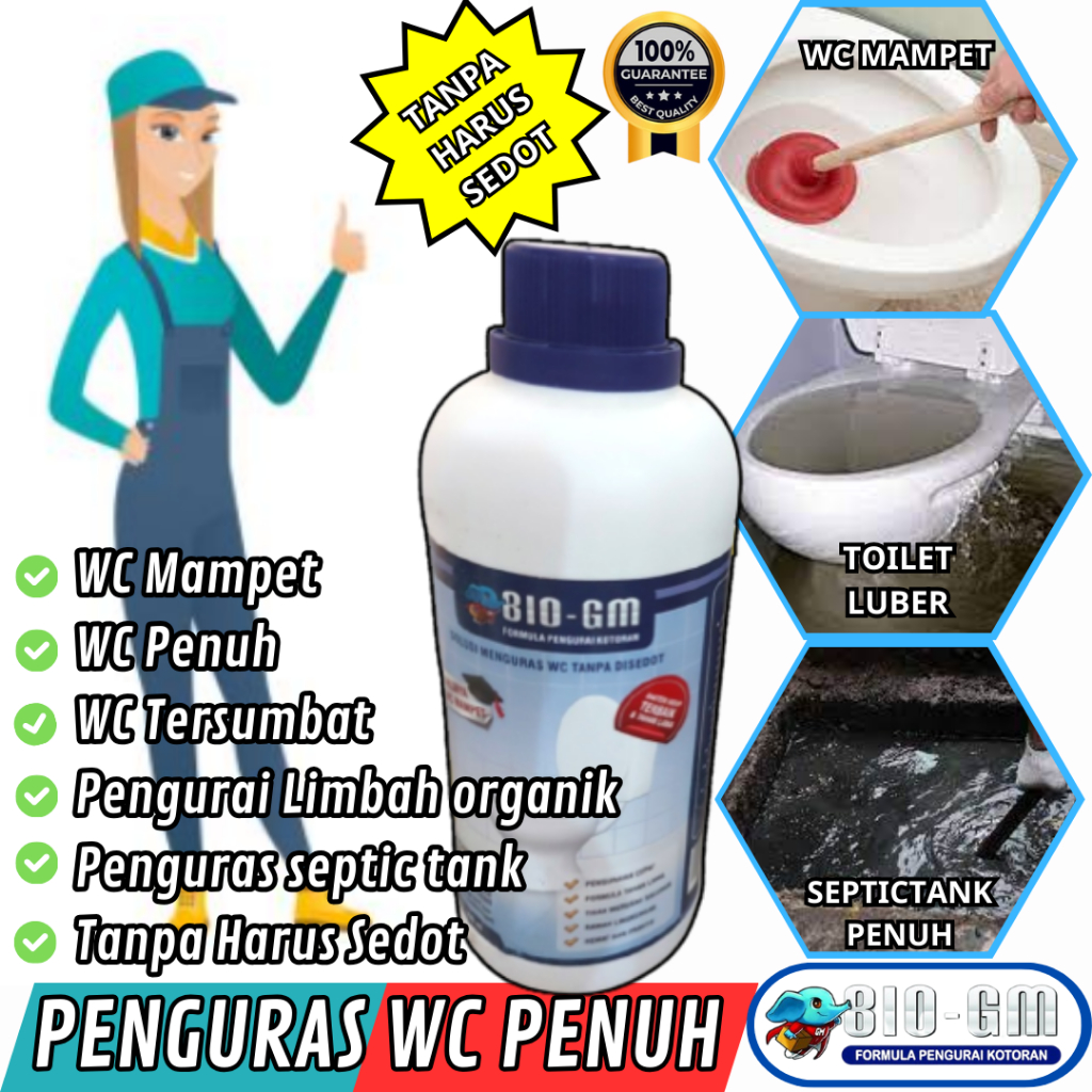 Bio GM Solusi WC Penuh Anti Mampet WC Septictank Tanpa Harus Sedot