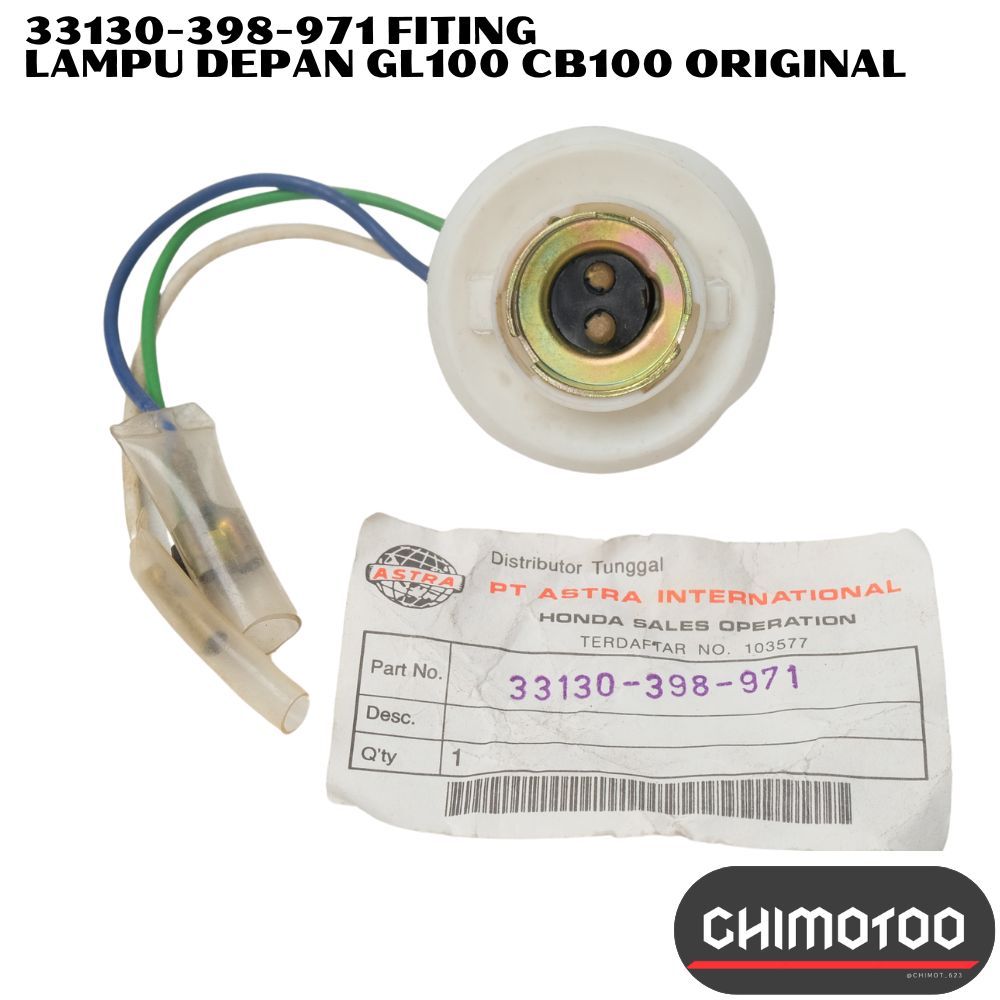 Fiting Fitting Cop Soket Lampu Depan Honda Gl 100 Gl Max Gl Pro Cb 100 Cb125 Win 100 Original