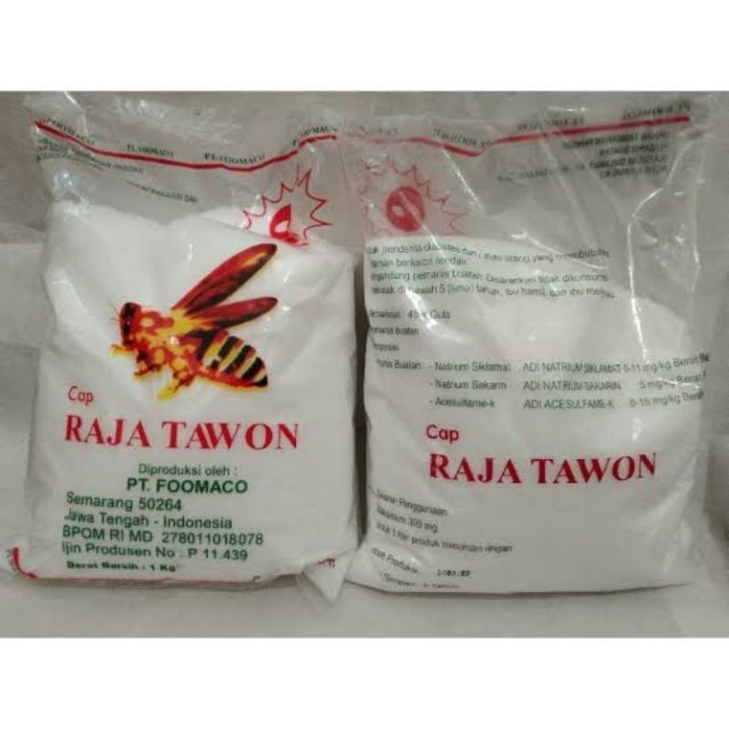 

Sari manis cap raja tawon asli sakarin pemanis buatan 250g
