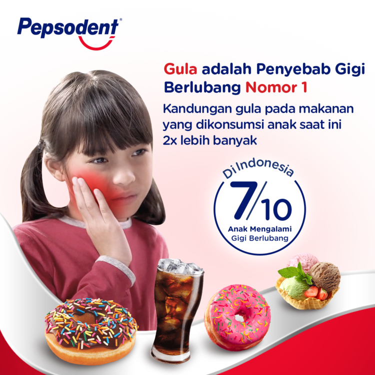 Pepsodent Pasta Gigi Pencegah Gigi Berlubang 225g Value Pack Image 8