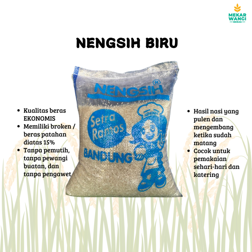 

BERAS EKONOMIS NENGSIH BIRU 5KG