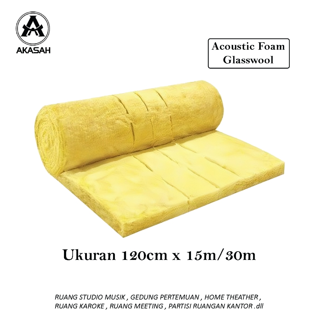 Busa Peredam Suara Tipe Glasswool Akustik Acoustic - Pereda Suara Ruangan Studio Musik Podcast Kamar