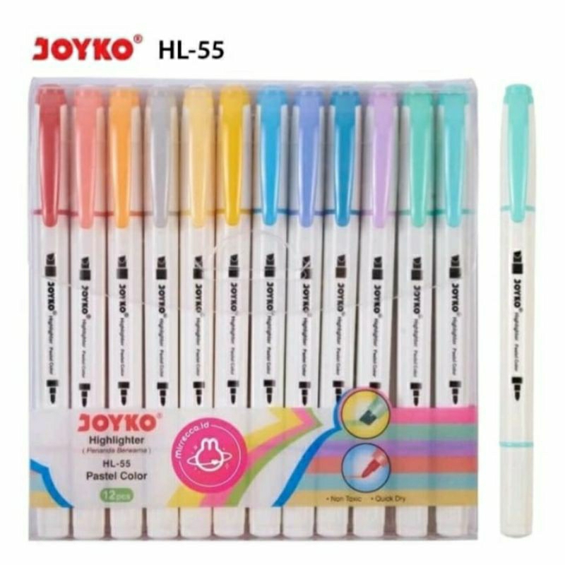

(BISA COD) HIGHLIGHTER JOYKO 12 WARNA HL-55