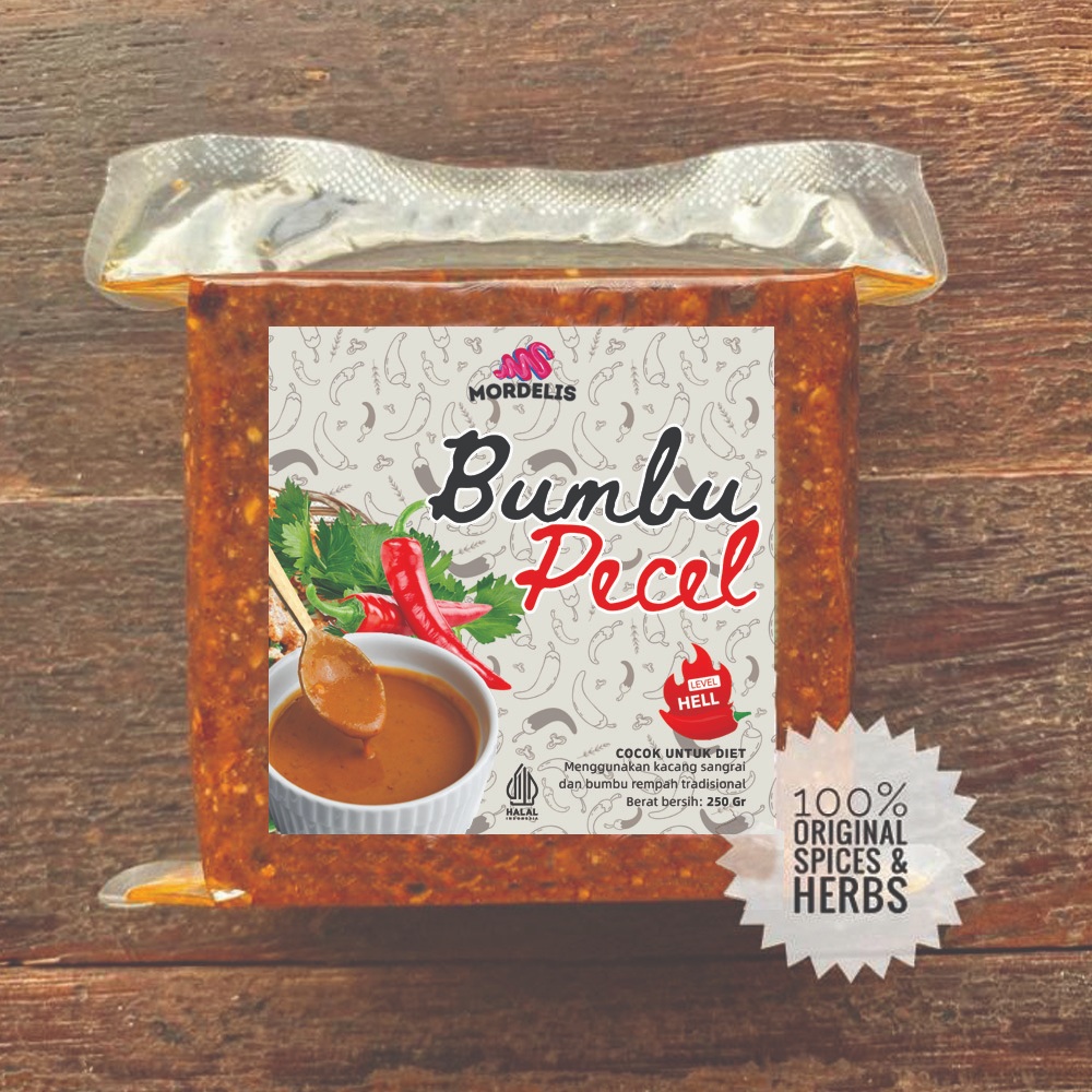 

SAMBEL PECEL MORDELIS KHAS MADIUN SAMBAL BUMBU KACANG SANGRAI TANPA PENGAWET 250 GR