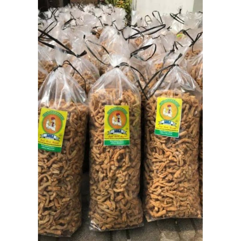 

kripik usus renyah gurih kemasan 2kg /ball....