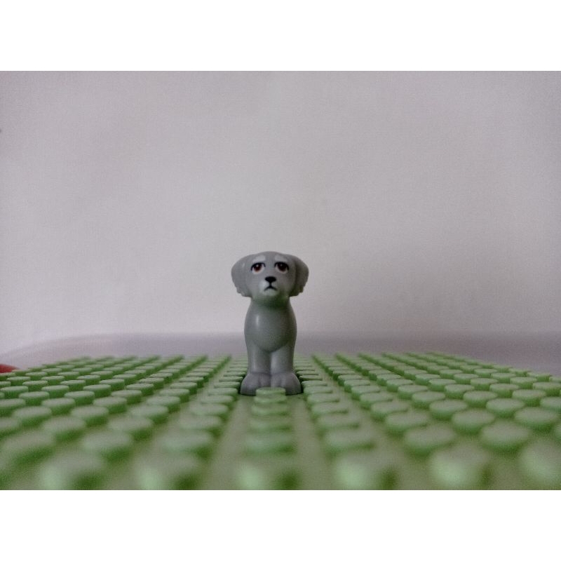 lego animal light bluish gray shaggy fur dog