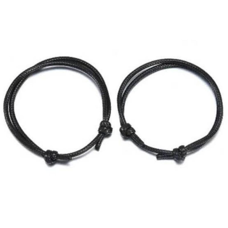 Gelang Hitam Polos |Gelang Couple Hitam |Gelang tali korea