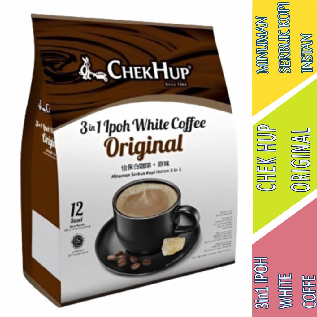 

Ipoh White Coffee Original - Chek Hup 3in1 - Minuman serbuk Kopi Instan - 480gr