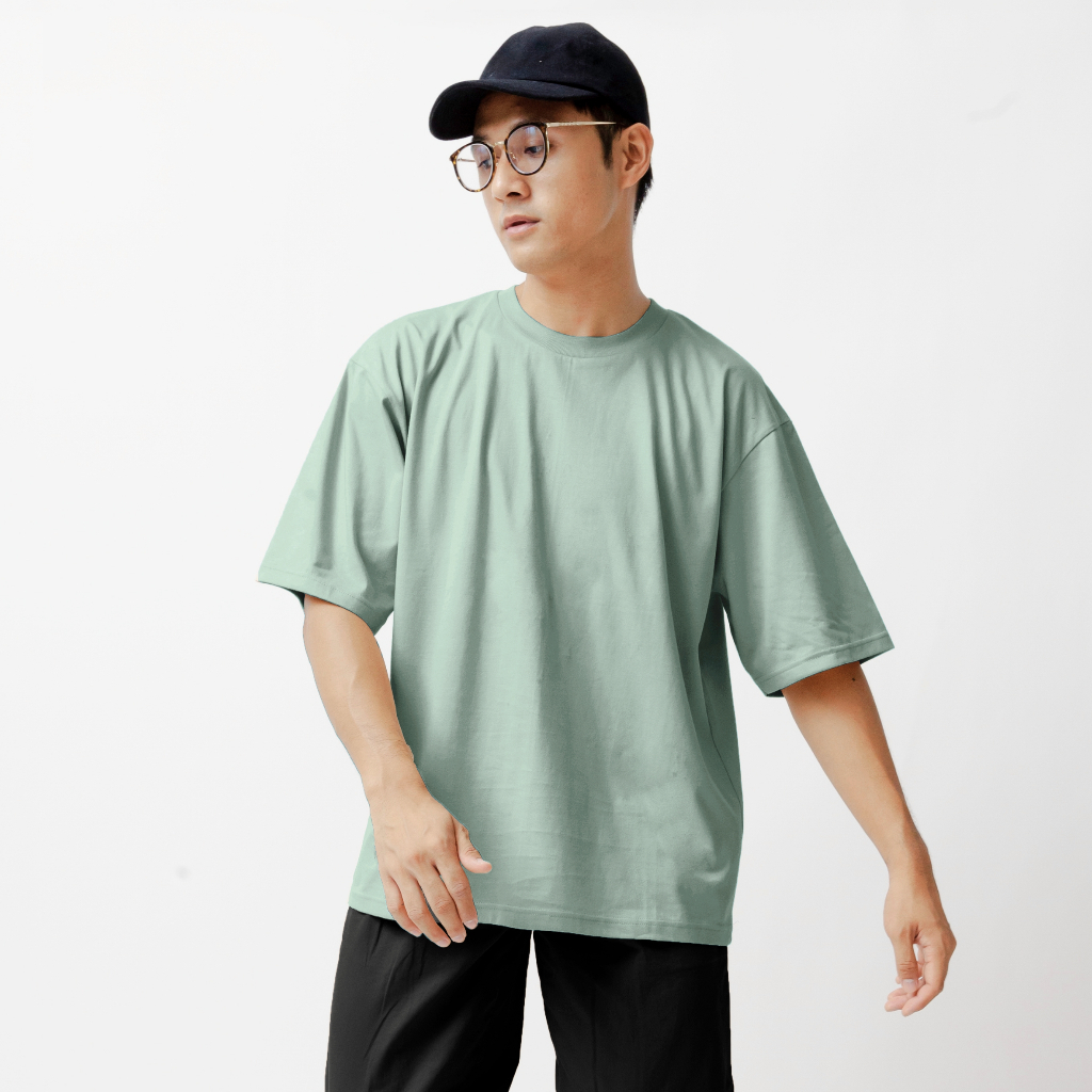 Divsouth Oversize T-shirt Cotton Combed 24s Unisex Sage Green (Sage)