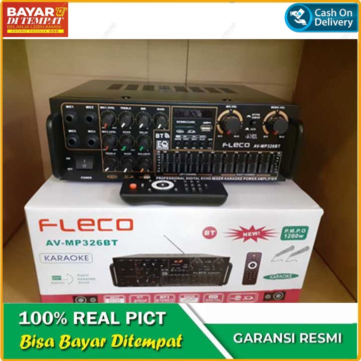 Power Amplifier Fleco BT 326 - Amplifier Bluetooth - Amplifier Besar NEW PROMO