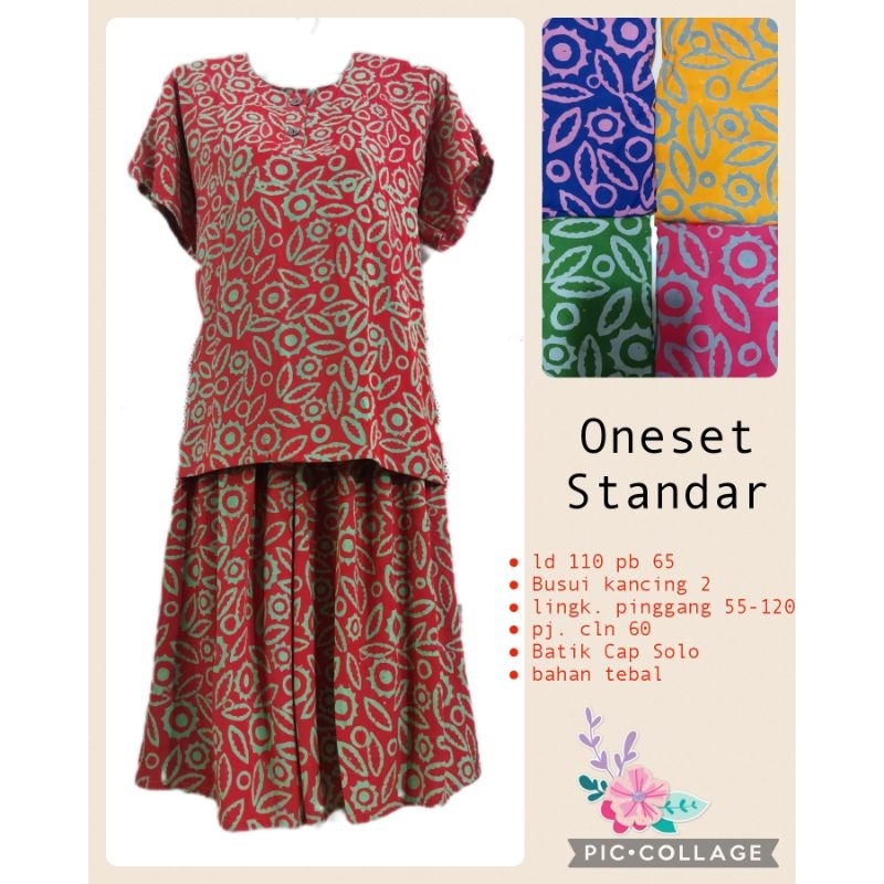 Setelan Kulot/ Babydoll Batik Cap ld 110