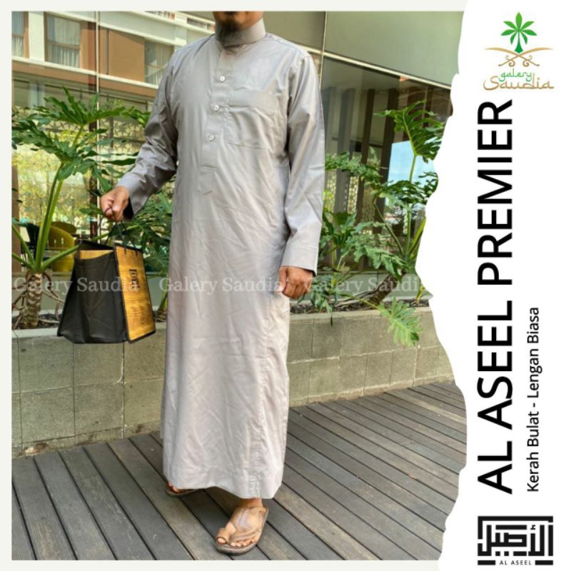Jubah Al Aseel Dewasa Poly cotton Warna original saudi | Jubah Aseel warna | Jubah saudi Al Aseel | 