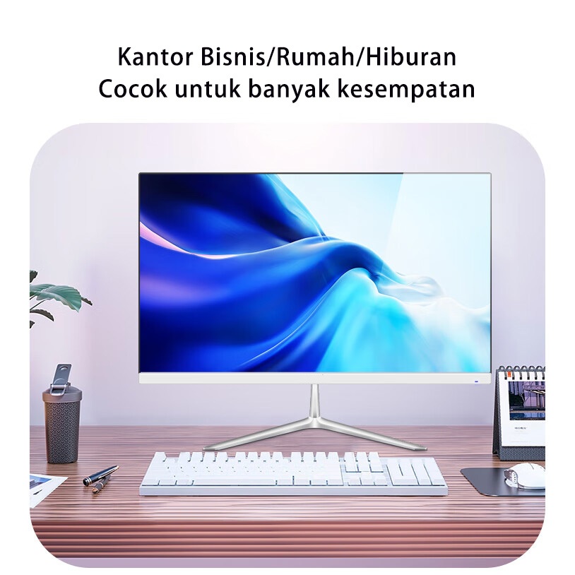 【FREE Install】PC komputer gaming all in one  full set baru core i7 22/24 inch ram8+512gb SSD editing install windows/office-5