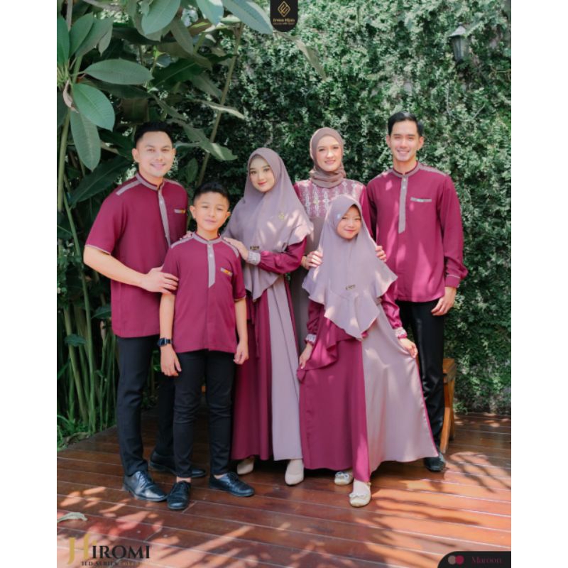 Sarimbit Hiromi by Emka hijab warna Maroon