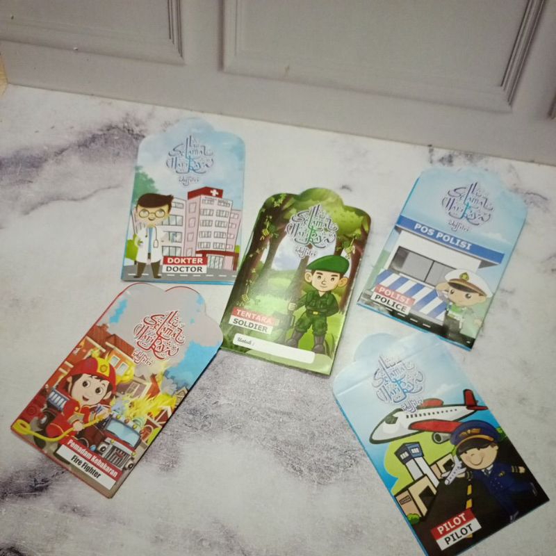 

PROMO Amplop Lebaran Ukuran M motif Profesi