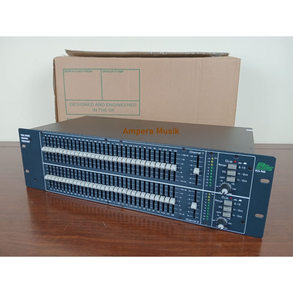 EQUALIZER BSS FCS960 2x31 BAND 3U FCS 960