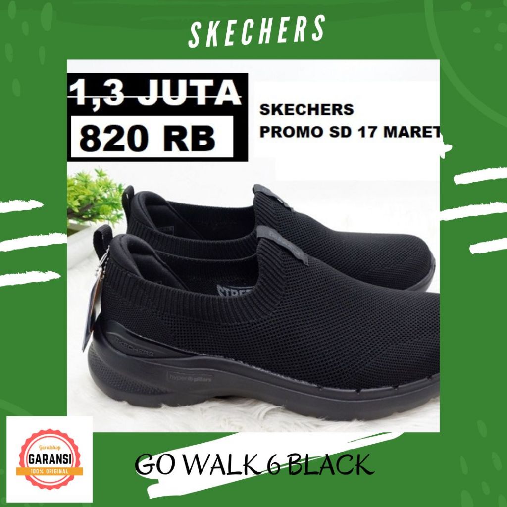 Skechers shoes men ori 100% seri GO WALK 6