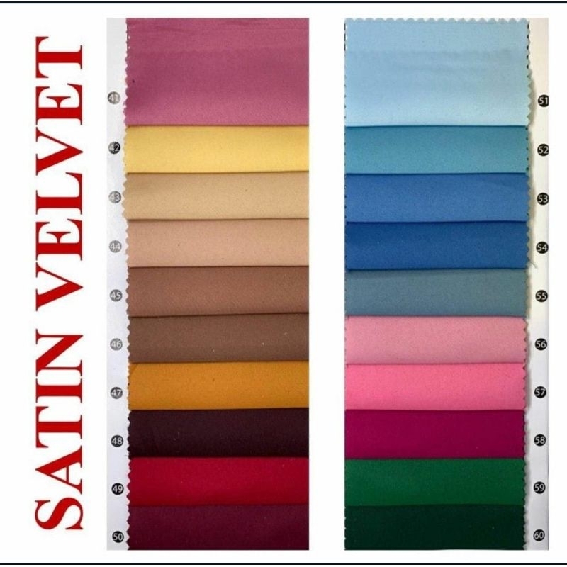 KAIN SATIN VELVET/COD/GROSIR