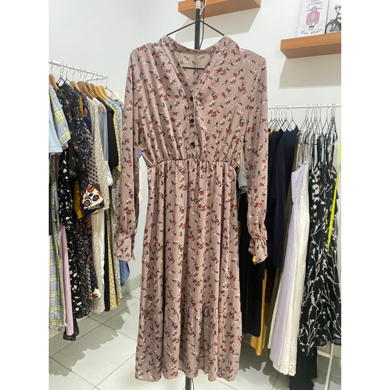 PL Long Dress Sifon Vintage