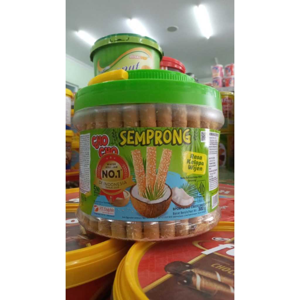 

ChoCho Semprong Wafer Roll Kelapa Wijen 300gr