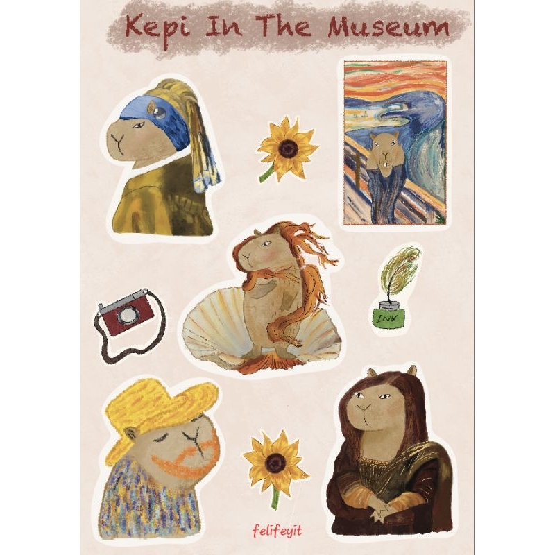 

KEPI IN THE MUSEUM SERIES VOL 01 (STICKER SHEET)