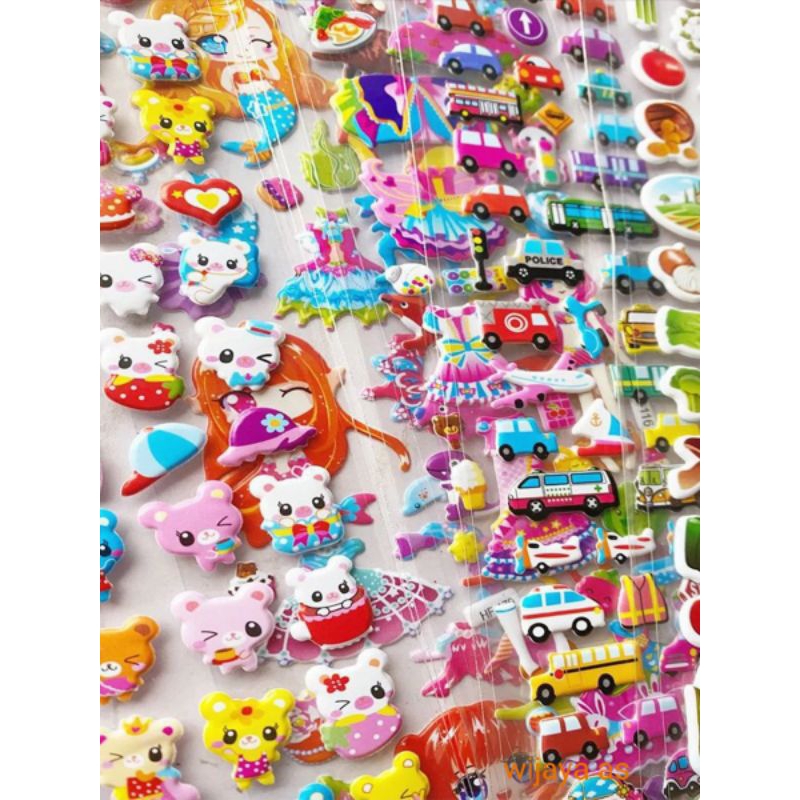

stiker 3d timbul motif