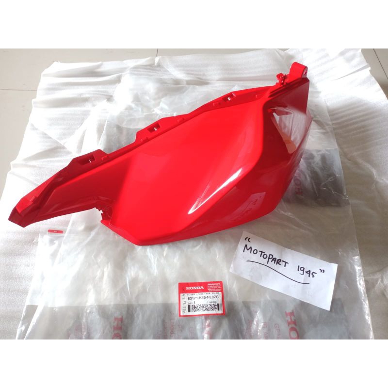 COVER TANGKI KIRI CBR150R K45R MERAH ORI AHM