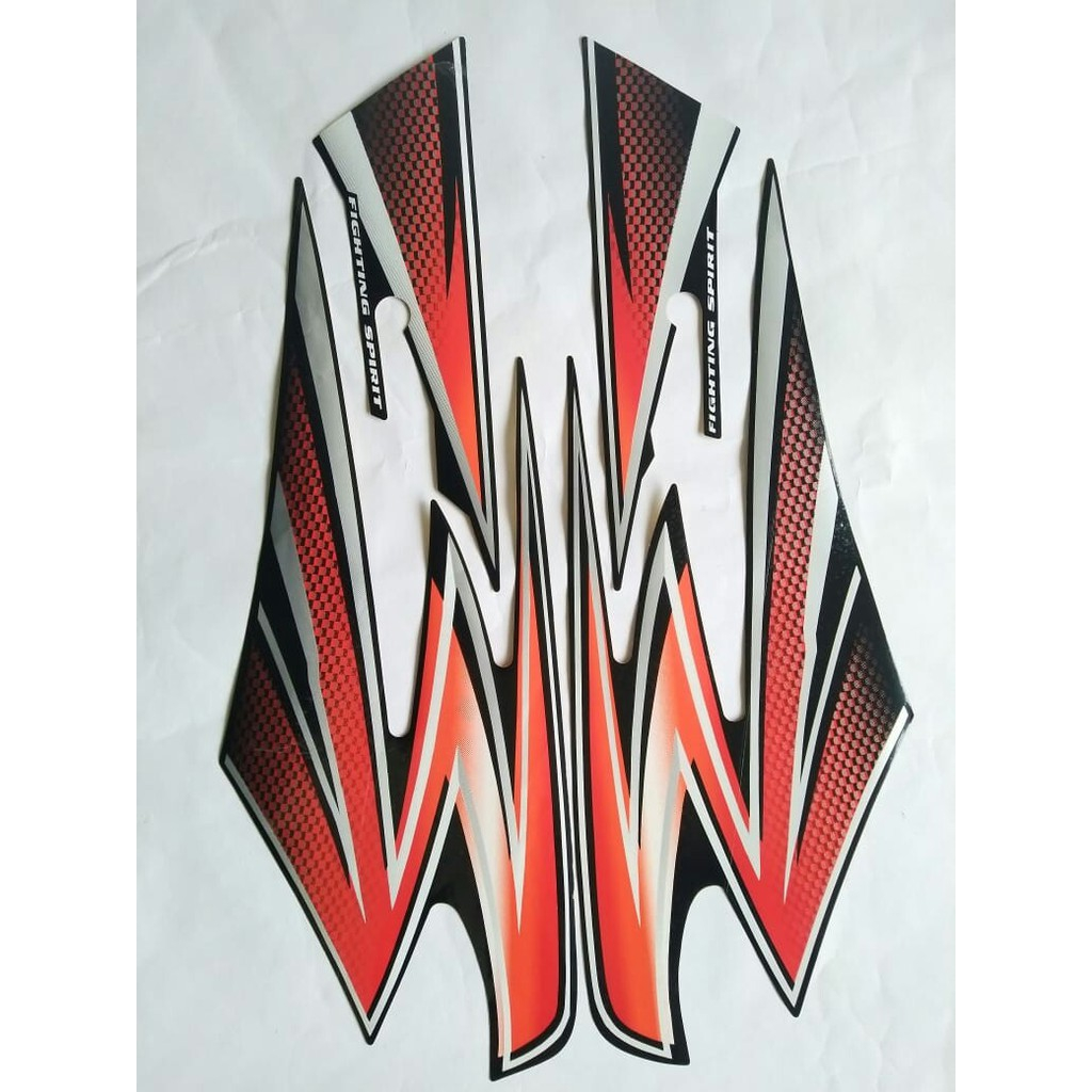 stiker striping rx king 2003 hitam orange