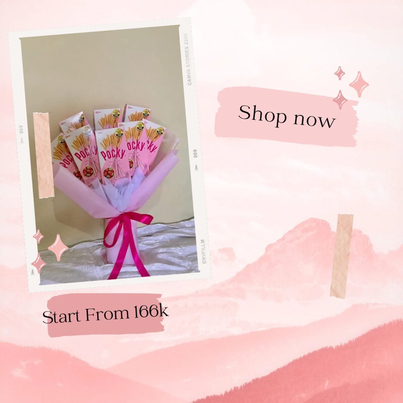 

Bouqeut pocky Hadiah Ulang Tahun