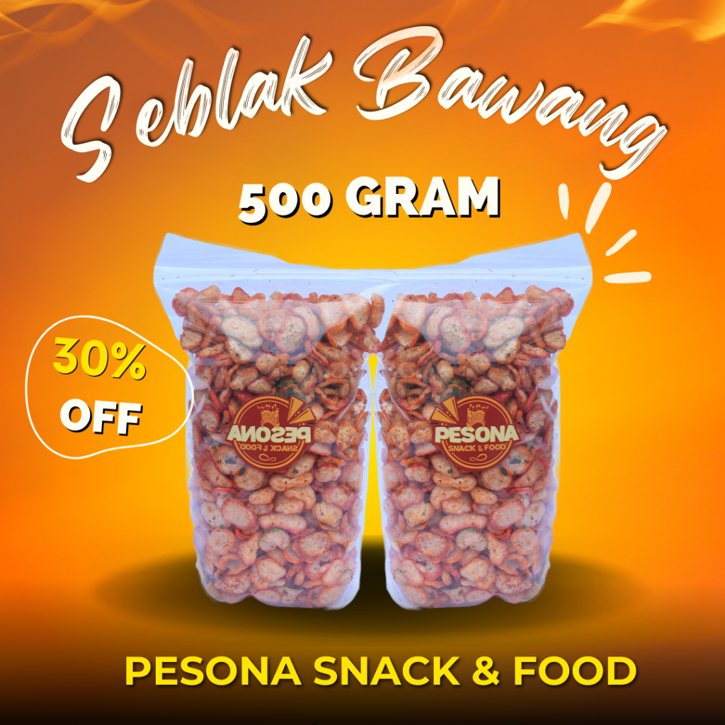 

[ 500GR ] KERUPUK SEBLAK MINI PEDAS DAUN JERUK 500 GRAM