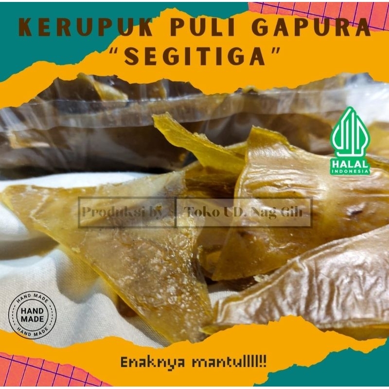 

Kerupuk Bawang Puli Segitiga - Kerupuk Poli Gapura Sumenep - Kerupuk Puli Super Enak dan Renyah