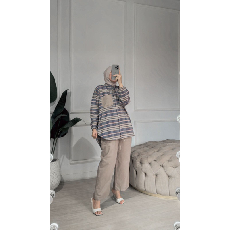 stelan celana katun triset /stelan katun garment by athaya