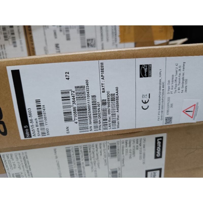 Acer nitro 5 intel i5-11300H GTX1650 8/512 144hz gaming laptop