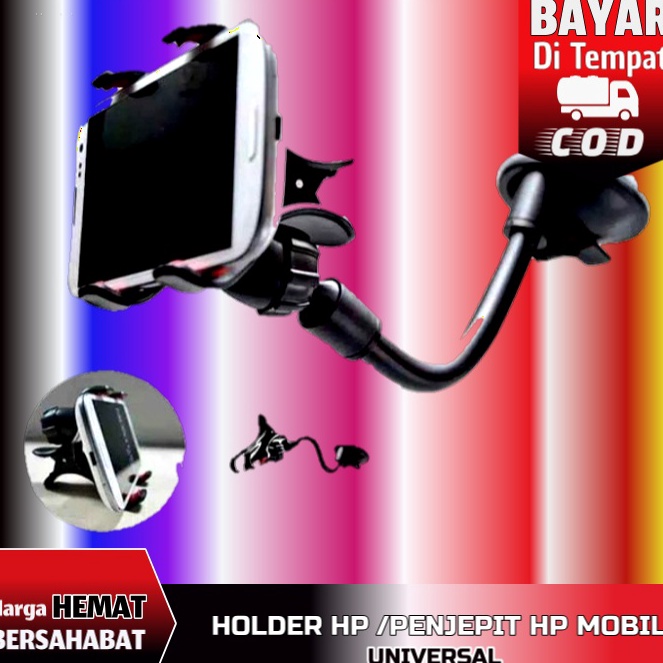 ip Holder HP Mobil  Jepit HP Mobil Tempel Kaca