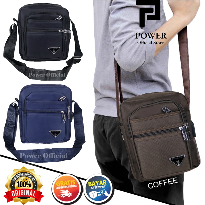 Mall Polo Super 993 Tas Selempang Pria Sling bag Import Polo Original Tas Slempang Cowok Trendy Casu