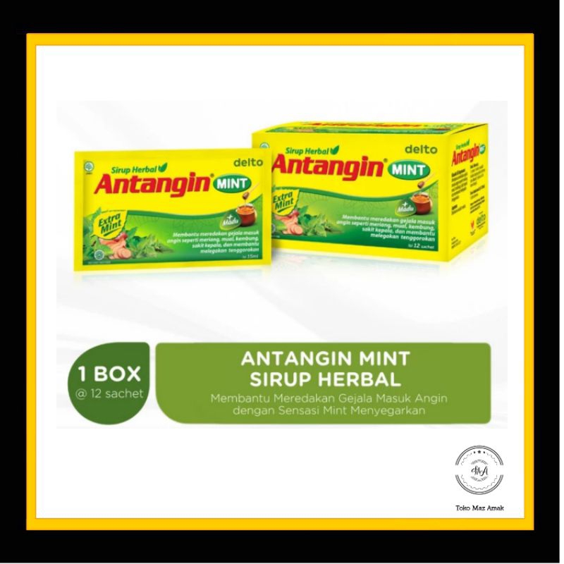 

Antangin Mint sirup herbal box isi 12 sachet