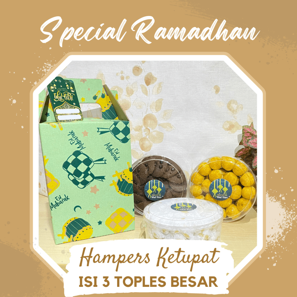 

Hampers Ketupat Isi 3 Toples Besar