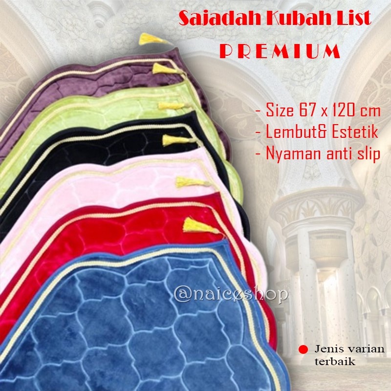 Original Sajadah Tebal Kubah Polos Sejadah Turki Busa Terbaru 224
