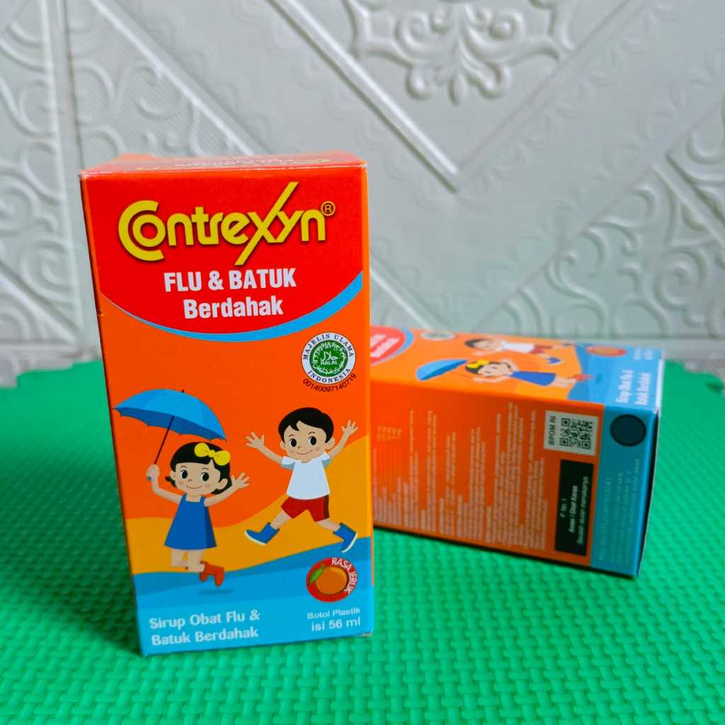 Contrexyn Flu dan Batuk Berdahak Syrup Obat Batuk Anak