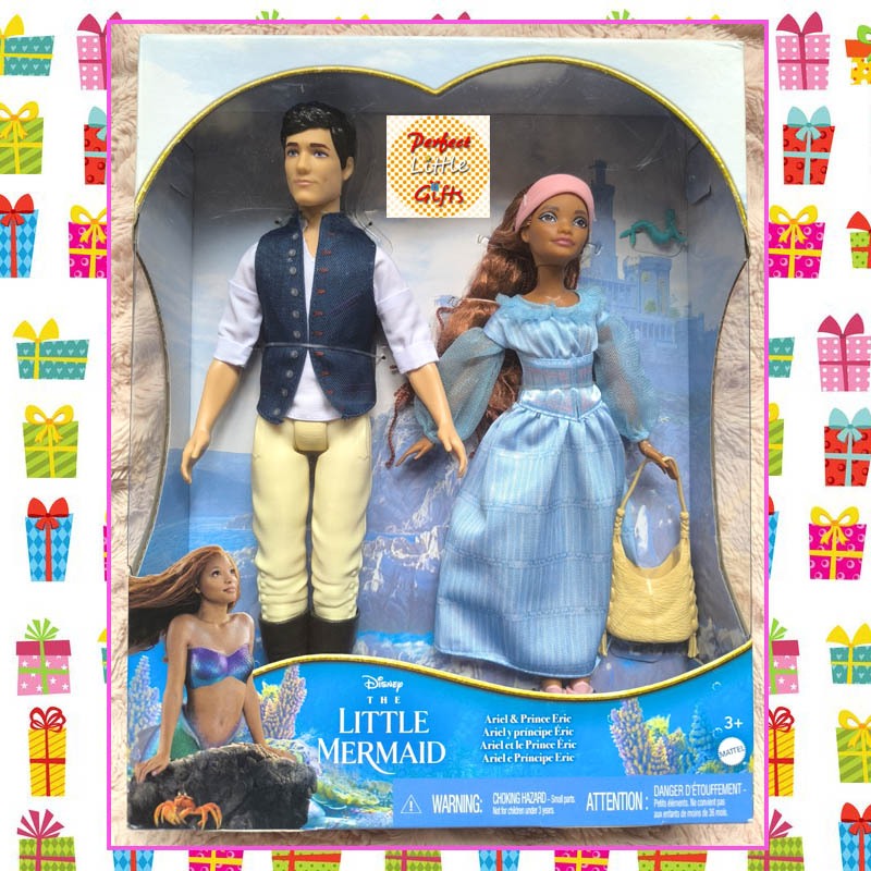 Boneka Disney The Little Mermaid The Movie Princess Ariel and Prince Eric
