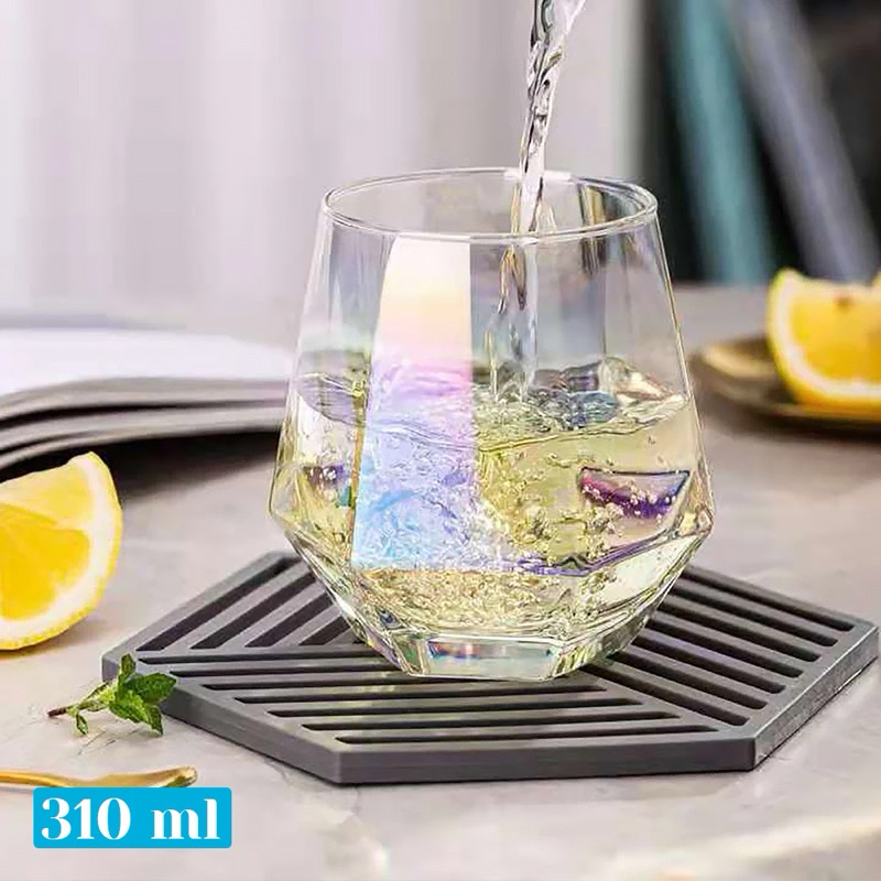 CUP GELAS MURAH UNIK DIAMOND 310ML -GW107