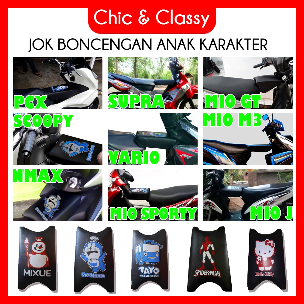 TERBARU Jok Boncengan Anak Semua Motor Matic Bebek Vario Mio Beat Scoopy Supra Tempat Duduk Anak