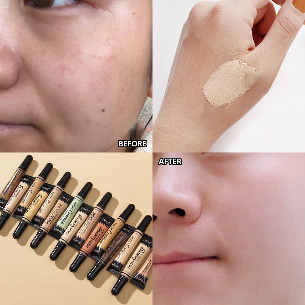RB BPOM SANIYE Concealer Orange Hijau Warna Kulit Waterproof Color Corrector Kosmetik Wajah