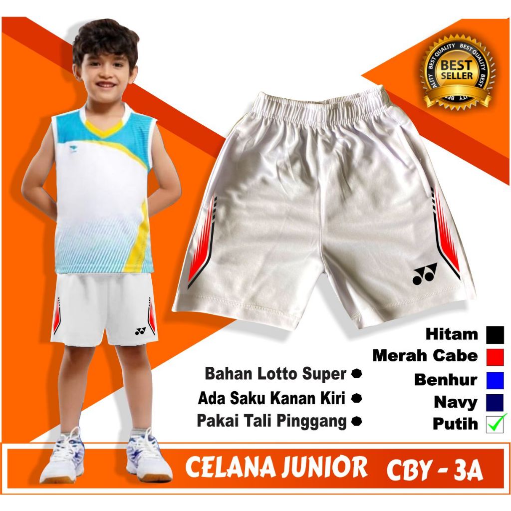Celana pendek olahraga anak badminton / Kolor junior sport bulutangkis laki laki perempuan