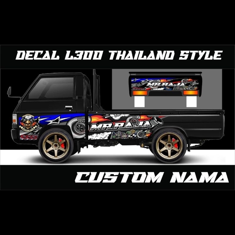 DECAL STICKER MOBIL L300 THAILAND STYLE VIRAL KEREN