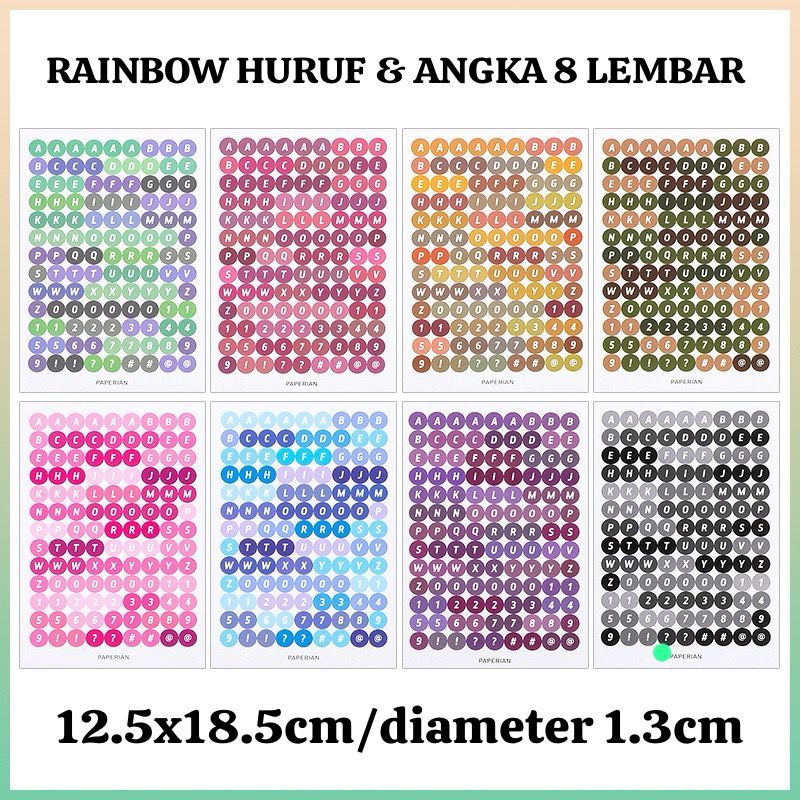 

STIKER 2 LEMBAR HURUF/ANGKA ALPHABET DIY KOLEKSI/SURAT/ JURNAL